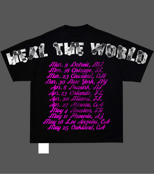 HEAL THE WORLD Black Tee